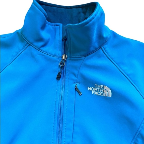 The North Face Womens Apex Bionic Jacket Full Zip Fleece Lined Turquoise Blue S - Picture 4 of 7